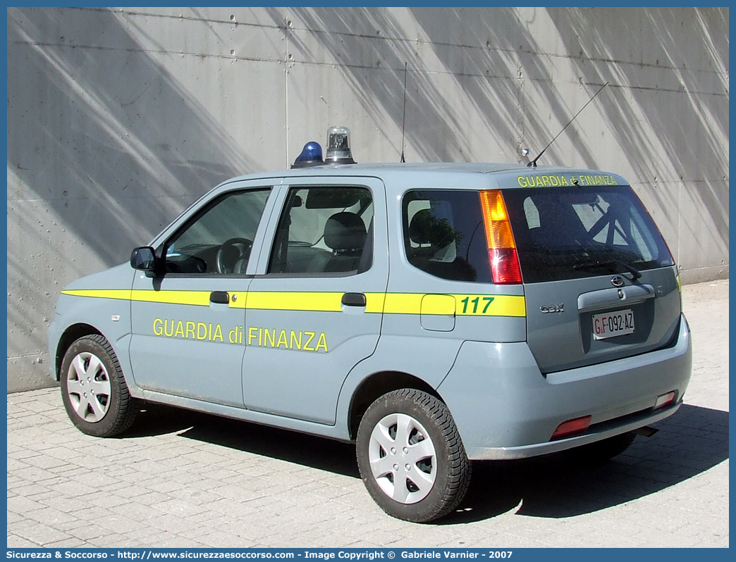 GdiF 092AZ
Guardia di Finanza
Subaru Justy G3X
Parole chiave: GdiF;G.D.F.;GDF;Guardia di Finanza;Subaru;Justy G3X;092AZ