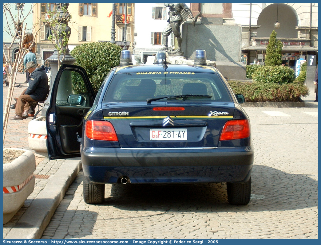 GdiF 281AY
Guardia di Finanza
Citroen Xsara II serie
Parole chiave: GdiF;G.D.F.;GDF;Guardia di Finanza;Citroen;Xsara