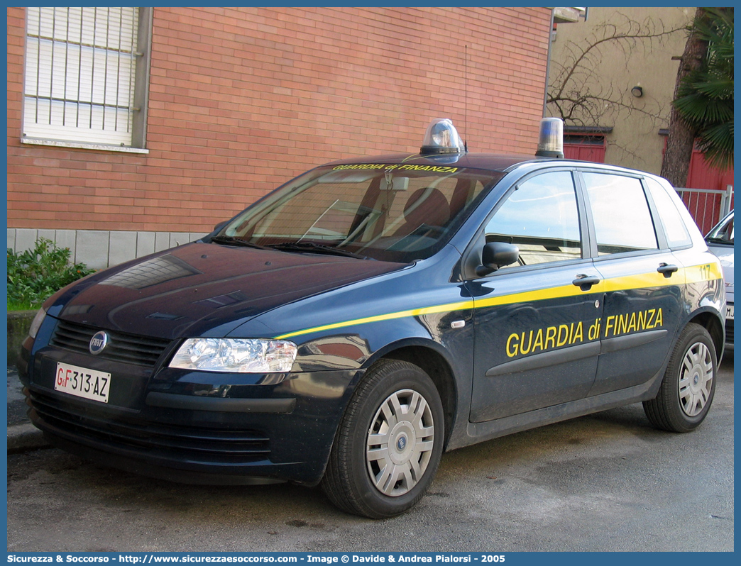 GdiF 313AZ
Guardia di Finanza
Fiat Stilo II serie
Parole chiave: GdiF;G.D.F.;GDF;Guardia di Finanza;Fiat;Stilo II serie;313AZ