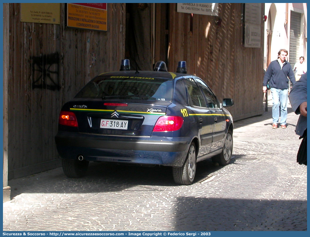 GdiF 318AY
Guardia di Finanza
Citroen Xsara II serie
Parole chiave: GdiF;G.D.F.;GDF;Guardia di Finanza;Citroen;Xsara