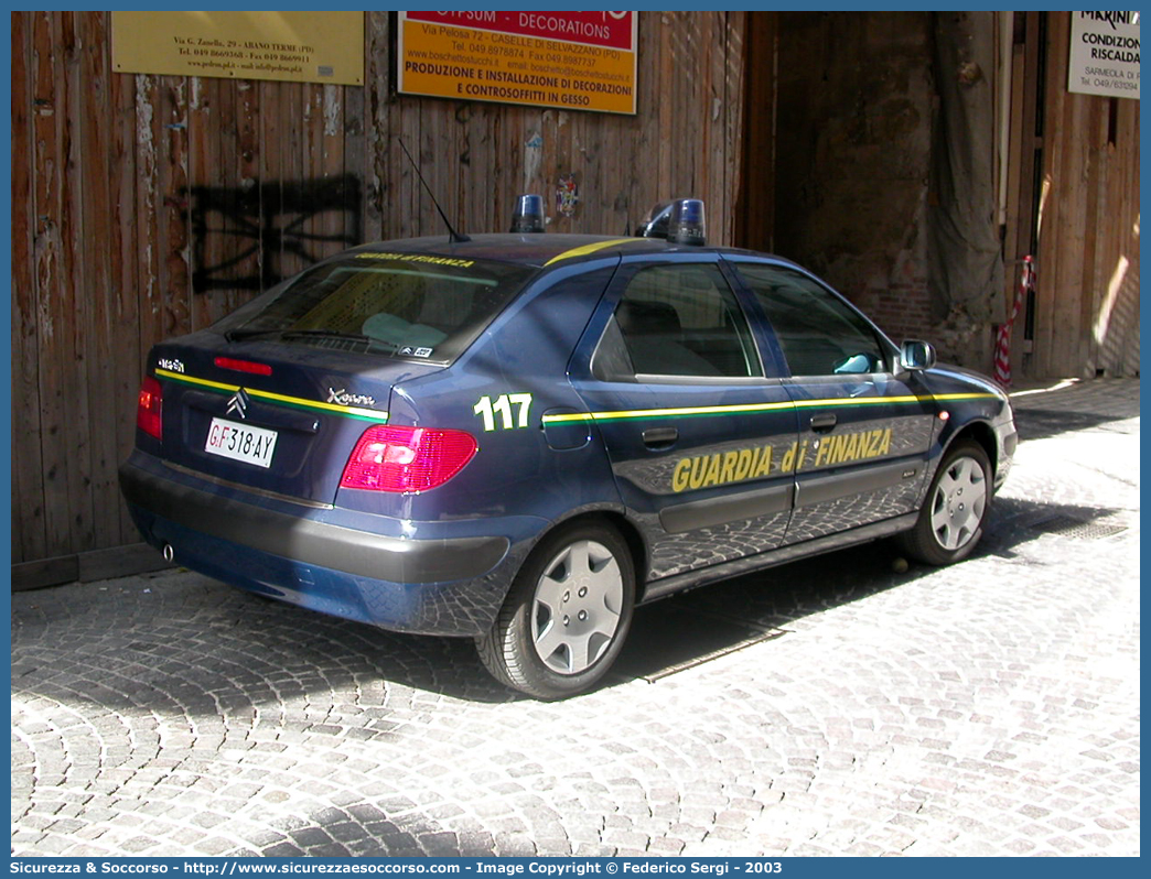 GdiF 318AY
Guardia di Finanza
Citroen Xsara II serie
Parole chiave: GdiF;G.D.F.;GDF;Guardia di Finanza;Citroen;Xsara