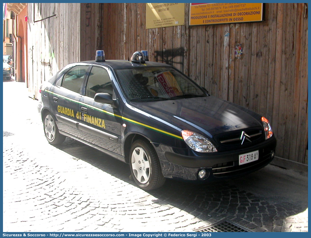 GdiF 318AY
Guardia di Finanza
Citroen Xsara II serie
Parole chiave: GdiF;G.D.F.;GDF;Guardia di Finanza;Citroen;Xsara