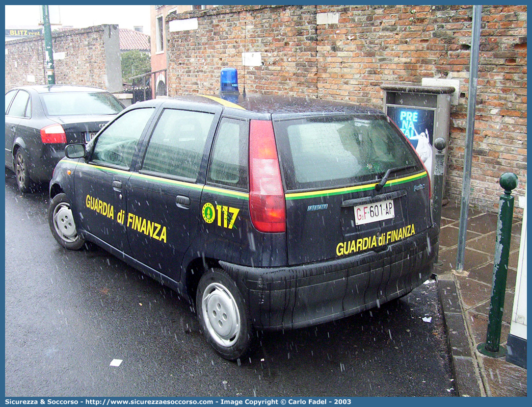 GdiF 601AP
Guardia di Finanza
Fiat Punto I serie
Parole chiave: GdiF;G.D.F.;GDF;Guardia di Finanza;Fiat;Punto I serie;601AP