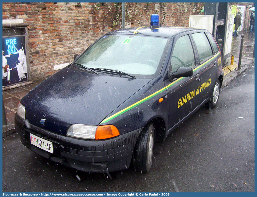 GdiF 601AP
Guardia di Finanza
Fiat Punto I serie
Parole chiave: GdiF;G.D.F.;GDF;Guardia di Finanza;Fiat;Punto I serie;601AP