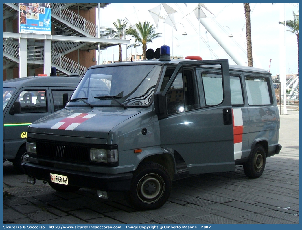 GdiF 668AH
Guardia di Finanza
Servizio Sanitario
Fiat Ducato I serie restyling
Parole chiave: GdiF;G.D.F.;GDF;Guardia di Finanza;Ambulanza;Fiat;Ducato I serie restyling;668AH