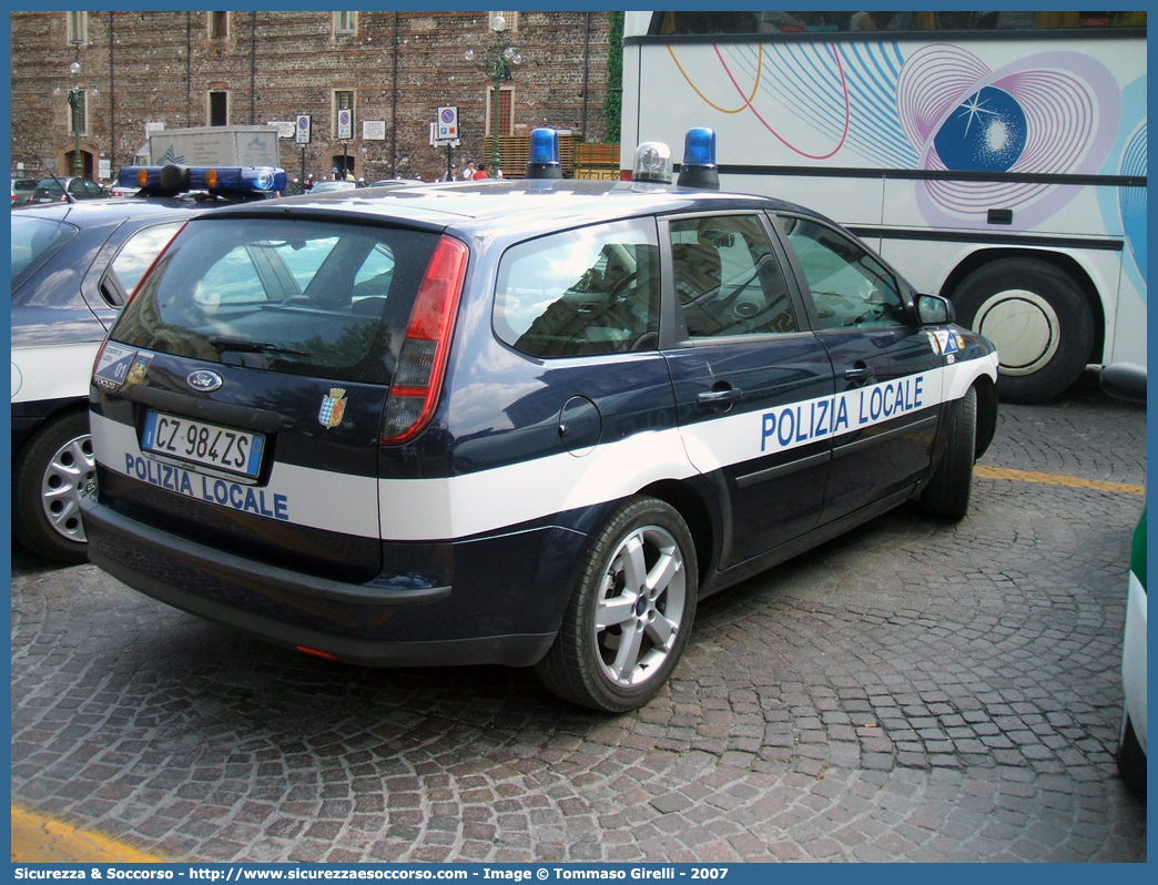 -
Polizia Locale
Comune di Lazise
Ford Focus Style Wagon I serie
Parole chiave: Polizia;Locale;Municipale;Lazise;Ford;Focus;Style Wagon;Station Wagon