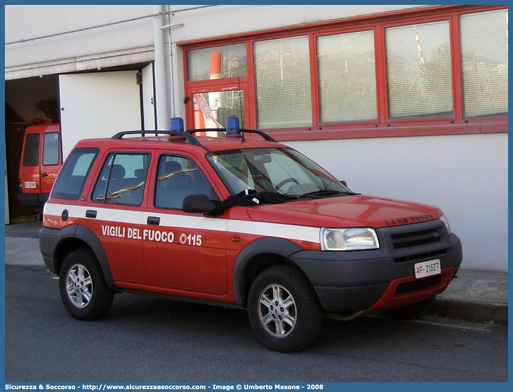 VF 21527
Corpo Nazionale Vigili del Fuoco
Land Rover Freelander I serie
Parole chiave: Corpo;Nazionale;Vigili del Fuoco;Vigili;Fuoco;Land Rover;Freelander