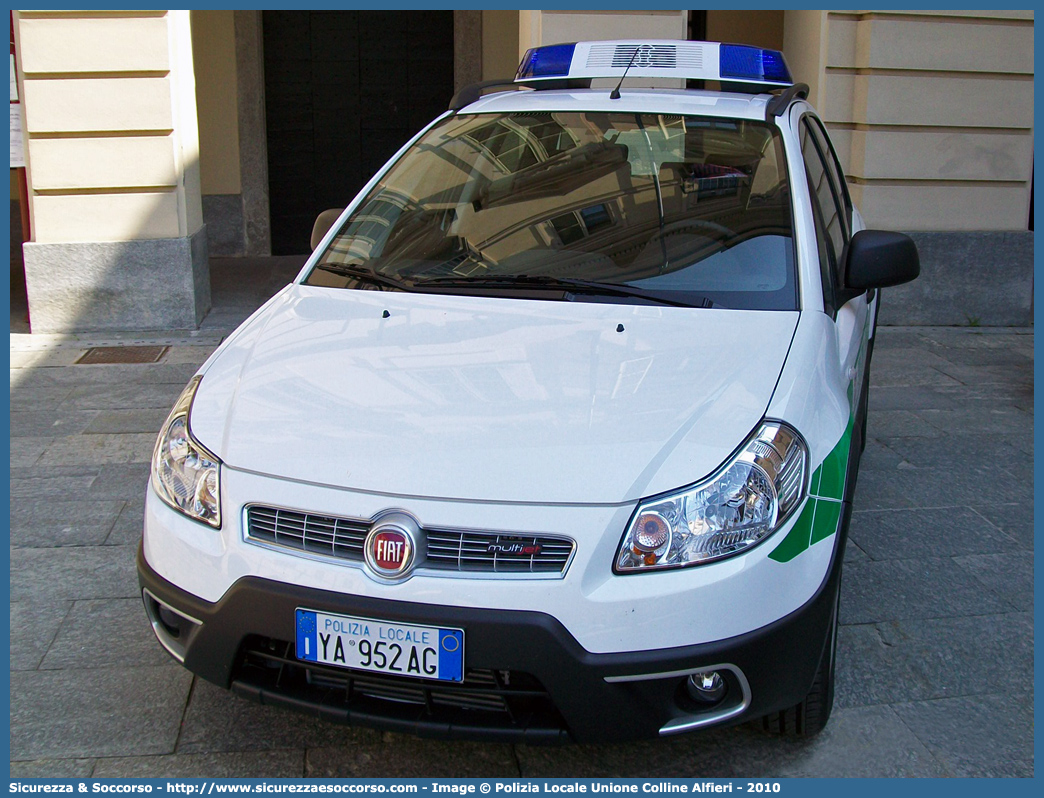 Polizia Locale YA952AG
Polizia Locale
Unione Comuni
Comunità Collinare Colline Alfieri
Fiat Sedici II serie
Parole chiave: Polizia;Locale;Municipale;Colline Alfieri;Fiat;Sedici;YA952AG