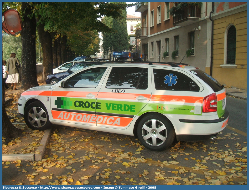 48
Croce Verde Verona
Skoda Octavia Wagon II serie
Parole chiave: Croce Verde;CV;C.V.;Verona;Pubblica;Assistenza;Automedica;Skoda;Octavia Wagon II serie;48