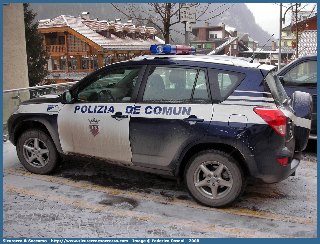 -
Polizia Municipale
Comune di Canazei
Toyota Rav4 III serie
Parole chiave: Polizia;Locale;Municipale;Canazei;Toyota;Rav4