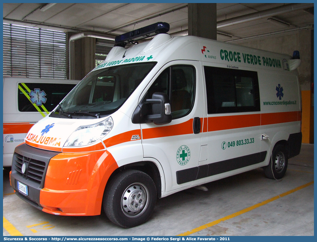 172
Pia Opera Croce Verde Padova
Fiat Ducato III serie
Allestitore Alea Italia S.r.l.
Parole chiave: Pia;Opera;Croce;Verde;Padova;Ambulanza;Fiat;Ducato;X250;Alea