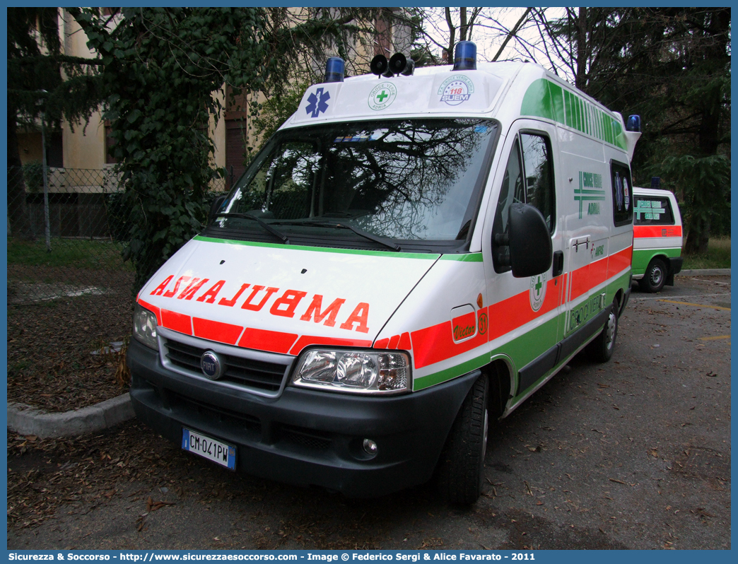 Victor 31
Associazione Volontaria Pubblica
Croce Verde Adria
Fiat Ducato II serie restyling
Allestitore EDM S.r.l.

Parole chiave: AVP;A.V.P.;Associazione;Volontaria;Pubblica;Croce;Verde;Adria;Autoambulanza;Ambulanza;Fiat;Ducato;EDM