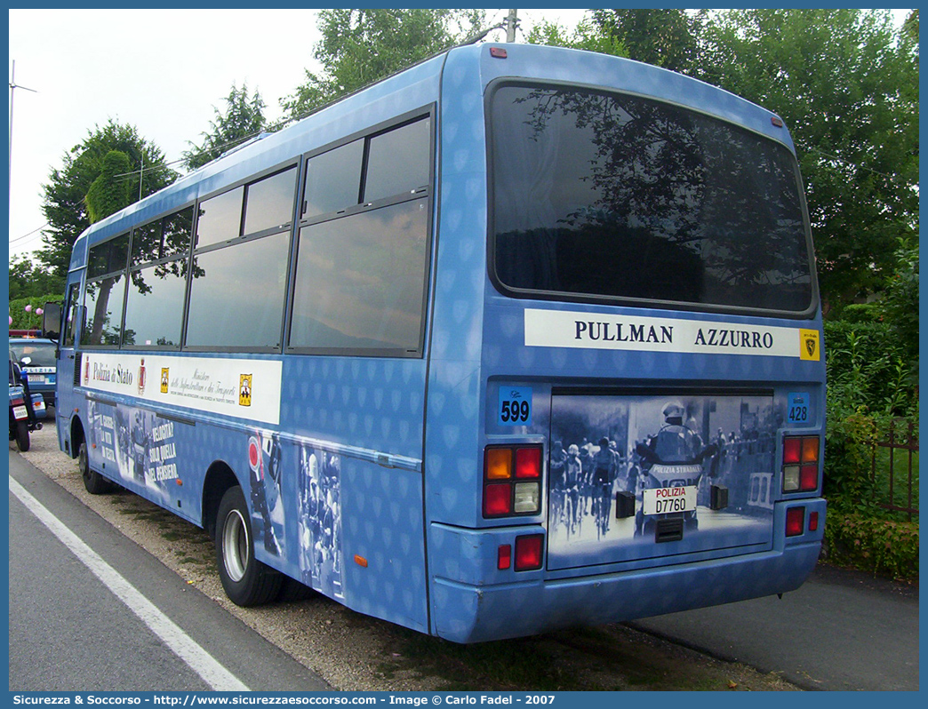 Polizia D7760
Polizia di Stato
Polizia Stradale
Iveco Cacciamali 100E18
"Pullman Azzurro"
Parole chiave: Polizia;Stato;Polizia di Stato;Stradale;Iveco;Cacciamali;100E18;Pullman Azzurro;D7760