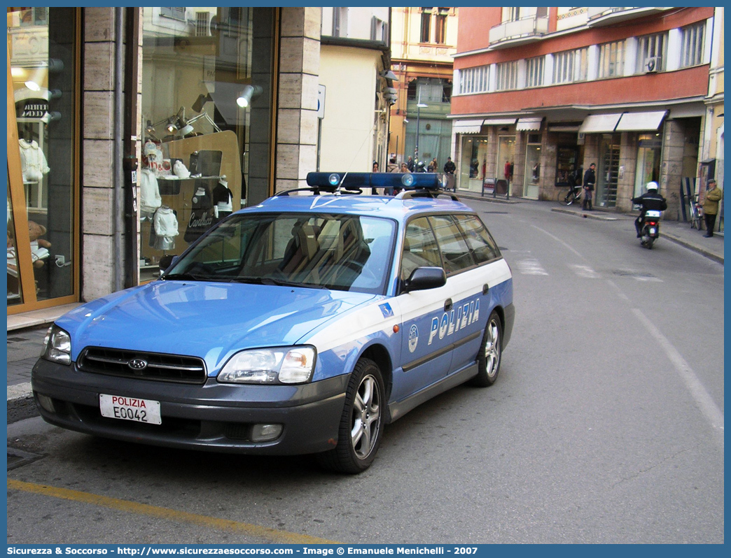 Polizia E0042
Polizia di Stato
Polizia Stradale
Subaru Legacy Station Wagon
III serie
Parole chiave: Polizia di Stato;Polizia;PS;Polizia Stradale;Subaru;Legacy III serie;E0042