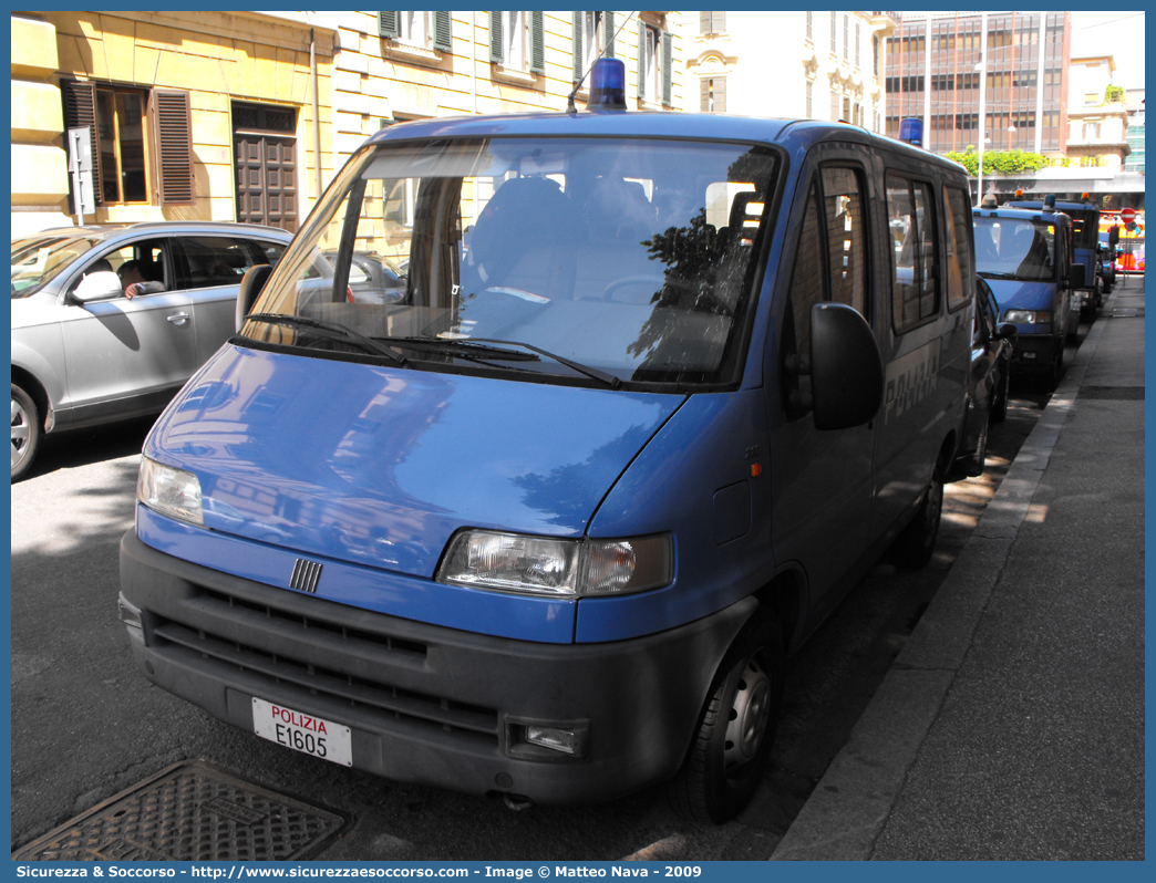 Polizia E1605
Polizia di Stato
Polizia Stradale
Fiat Ducato II serie
Parole chiave: Polizia;Stato;Polizia di Stato;Stradale;Fiat;Ducato II serie;E1605