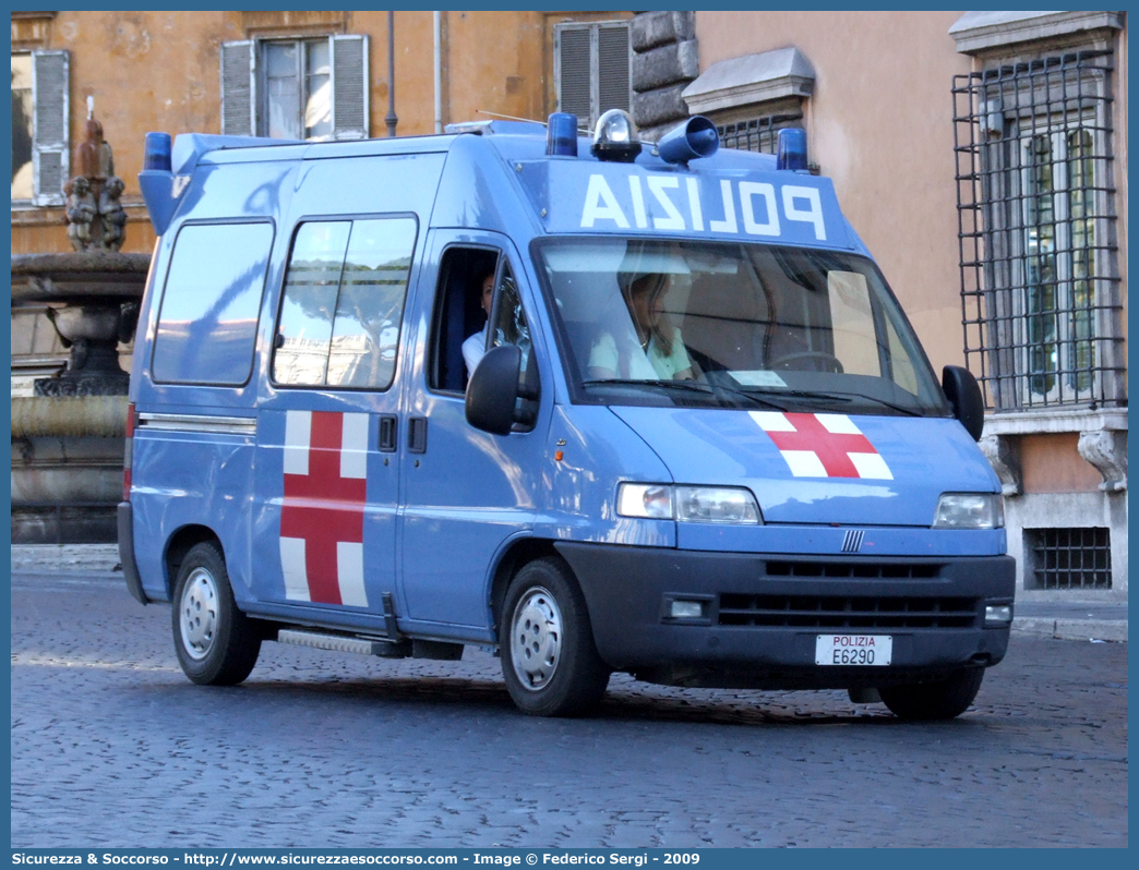 Polizia E6290
Polizia di Stato
Servizio Sanitario
Fiat Ducato II serie
Parole chiave: Polizia di Stato;Polizia;PS;Servizio Sanitario;Fiat;Ducato II serie;Ambulanza;E6290