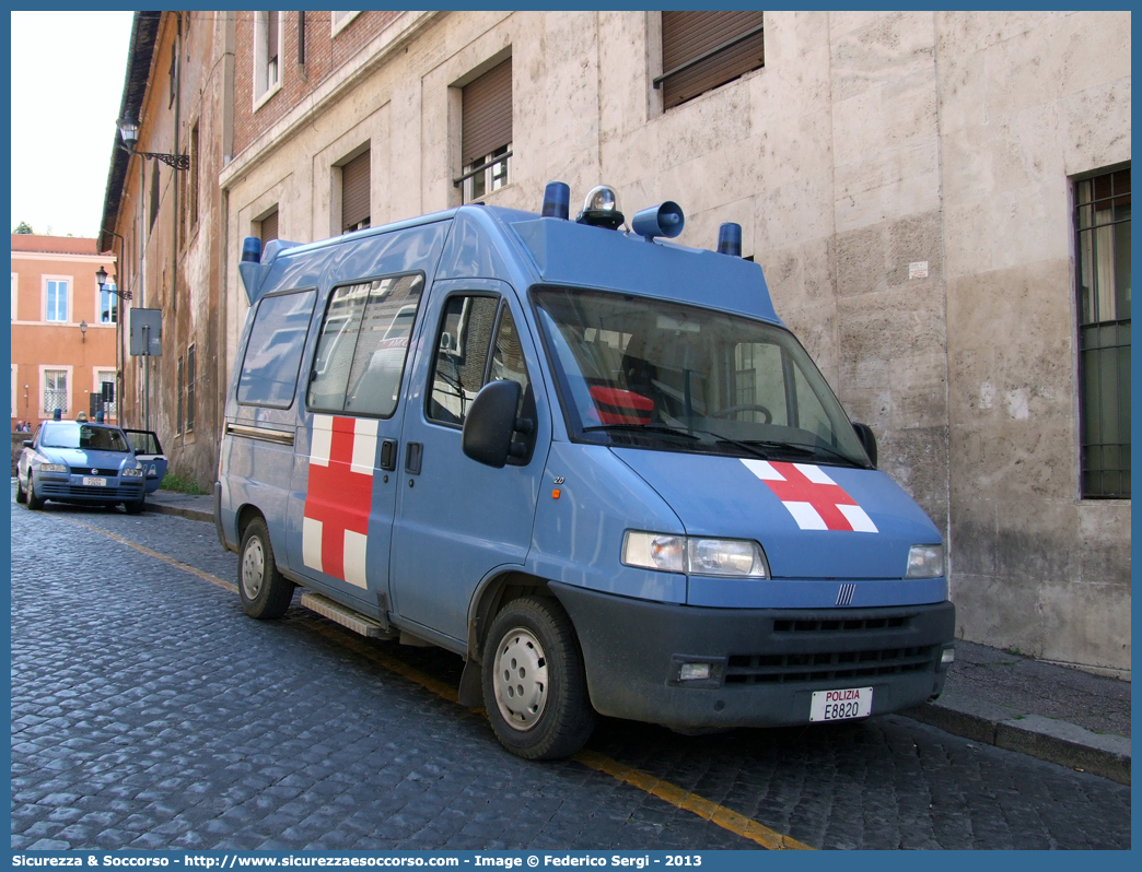 Polizia E8820
Polizia di Stato
Servizio Sanitario
Fiat Ducato II serie
Parole chiave: PS;P.S.;Polizia;di;Stato;Pubblica;Sicurezza;Servizio;Sanitario;Fiat;Ducato;Savio;Boneschi