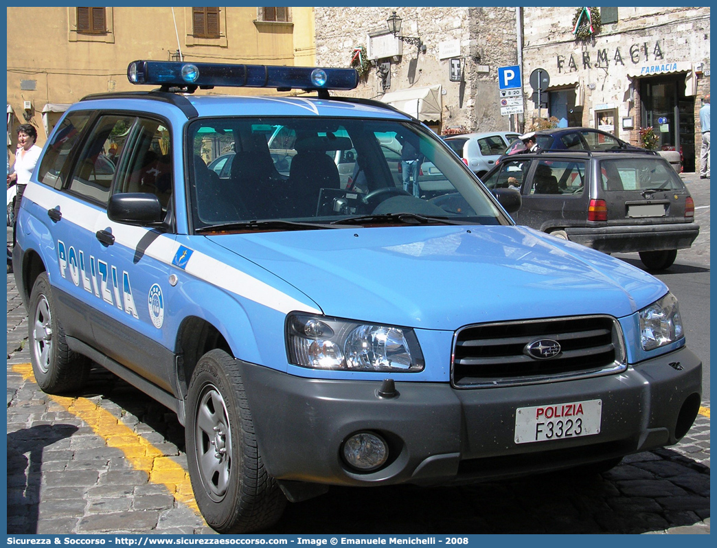 Polizia F3323
Polizia di Stato
Polizia Stradale
Subaru Forester III serie
Parole chiave: Polizia di Stato;Polizia;PS;P.S.;Stradale;Subaru;Forester;F3323