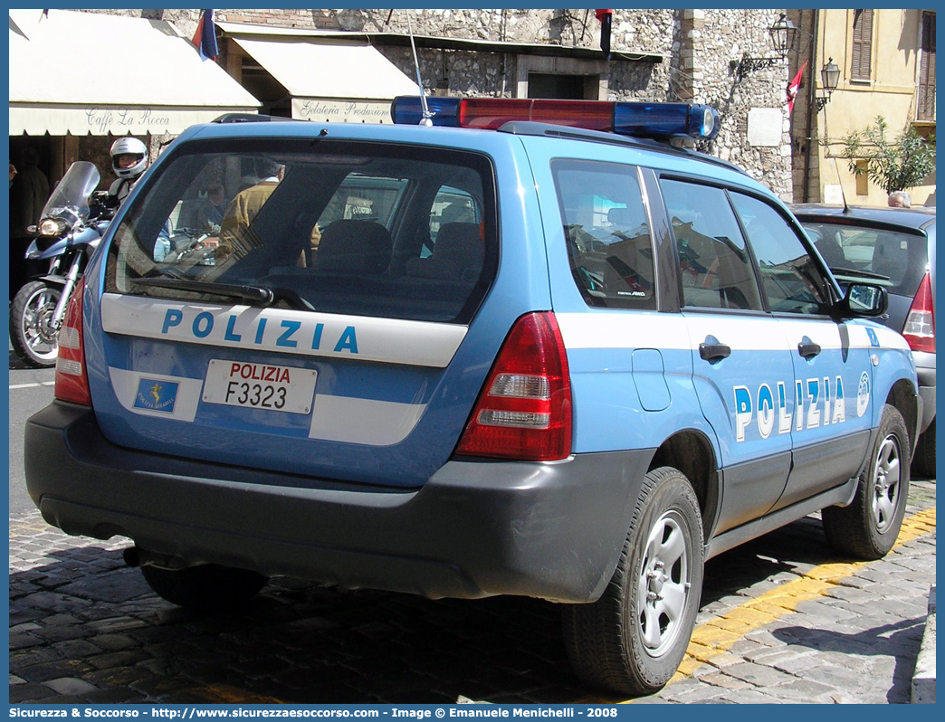 Polizia F3323
Polizia di Stato
Polizia Stradale
Subaru Forester III serie
Parole chiave: Polizia di Stato;Polizia;PS;P.S.;Stradale;Subaru;Forester;F3323