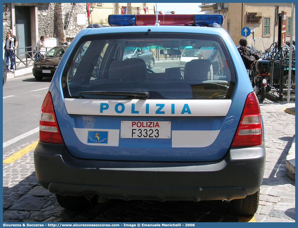 Polizia F3323
Polizia di Stato
Polizia Stradale
Subaru Forester III serie
Parole chiave: Polizia di Stato;Polizia;PS;P.S.;Stradale;Subaru;Forester;F3323