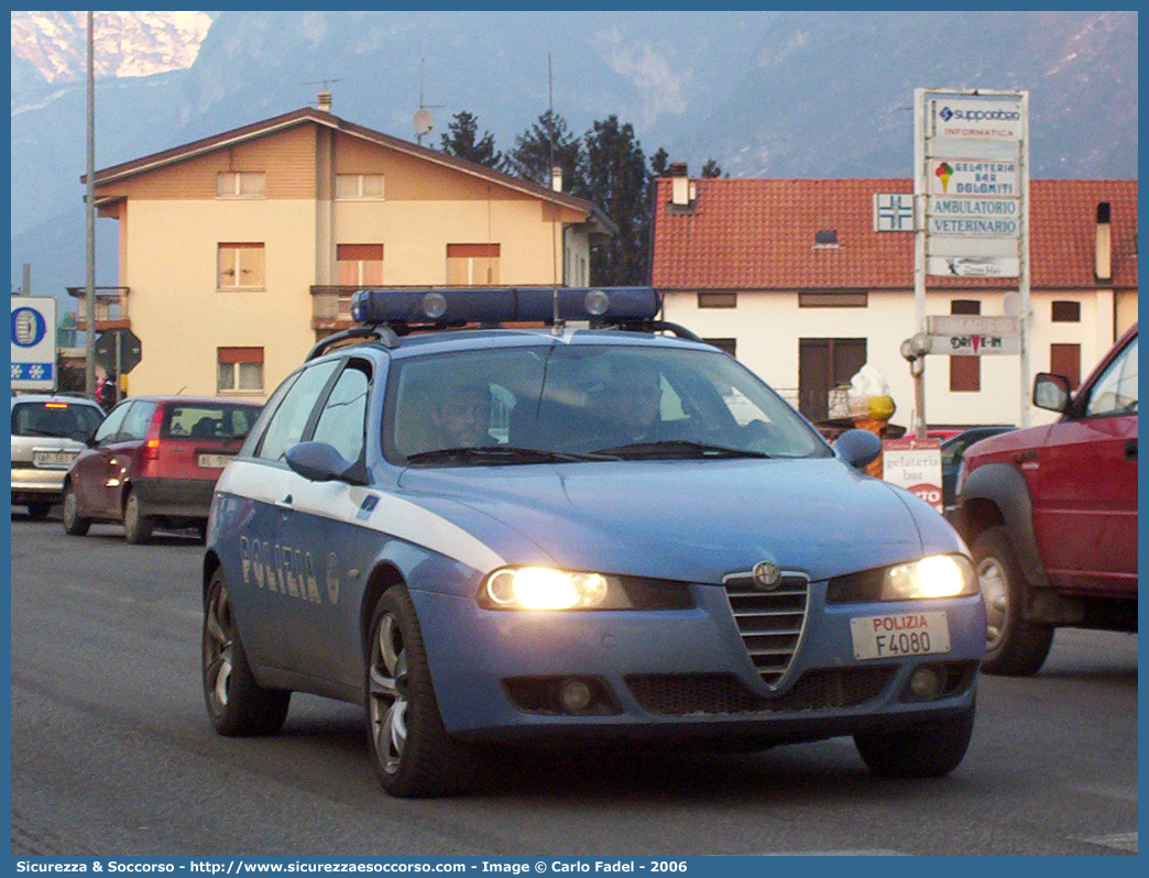 Polizia F4080
Polizia di Stato
Polizia Stradale
Alfa Romeo 156 Q4 Sportwagon II serie
Parole chiave: Polizia di Stato;Polizia;PS;Polizia Stradale;Alfa Romeo;Q4 SportWagon II serie;F4080