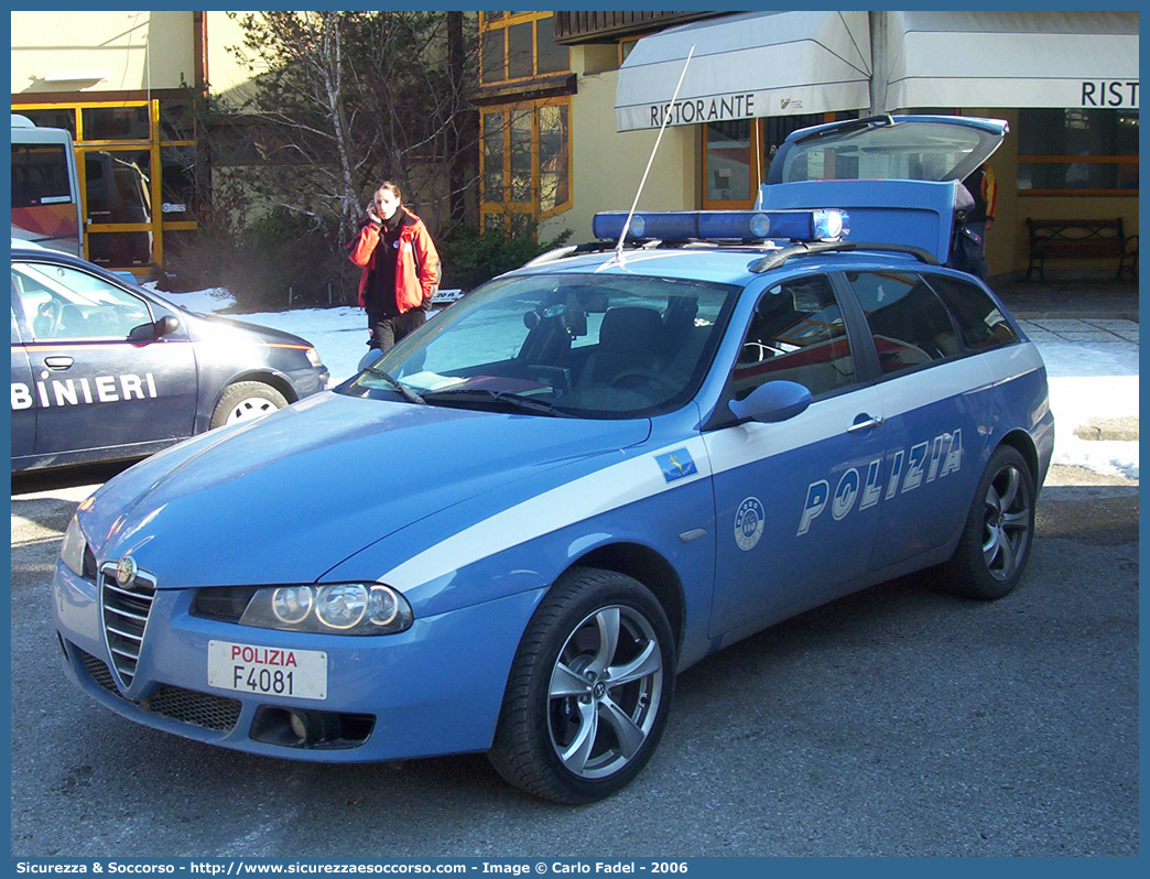 Polizia F4081
Polizia di Stato
Polizia Stradale
Alfa Romeo 156 Q4 Sportwagon II serie
Parole chiave: Polizia di Stato;Polizia;PS;Polizia Stradale;Alfa Romeo;Q4 SportWagon II serie;F4081