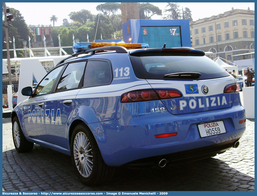 Polizia H0559
Polizia di Stato
Polizia Stradale
Alfa Romeo 159 Sportwagon
Parole chiave: Polizia di Stato;Polizia;PS;Polizia Stradale;Alfa Romeo;159 Sportwagon;H0559