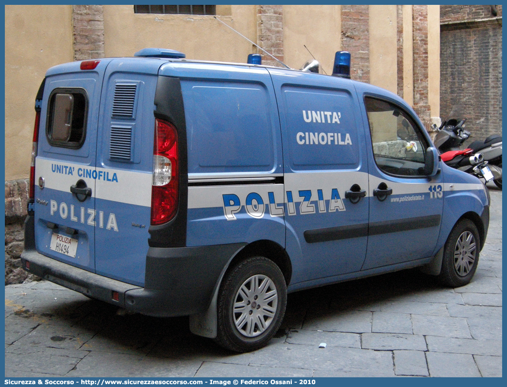 Polizia H1494
Polizia di Stato
Servizio Cinofili
Fiat Doblò I serie restyling
Parole chiave: PS;P.S.;Polizia;di;Stato;Pubblica;Sicurezza;Servizio;Cinofili;Fiat;Doblò;H1494