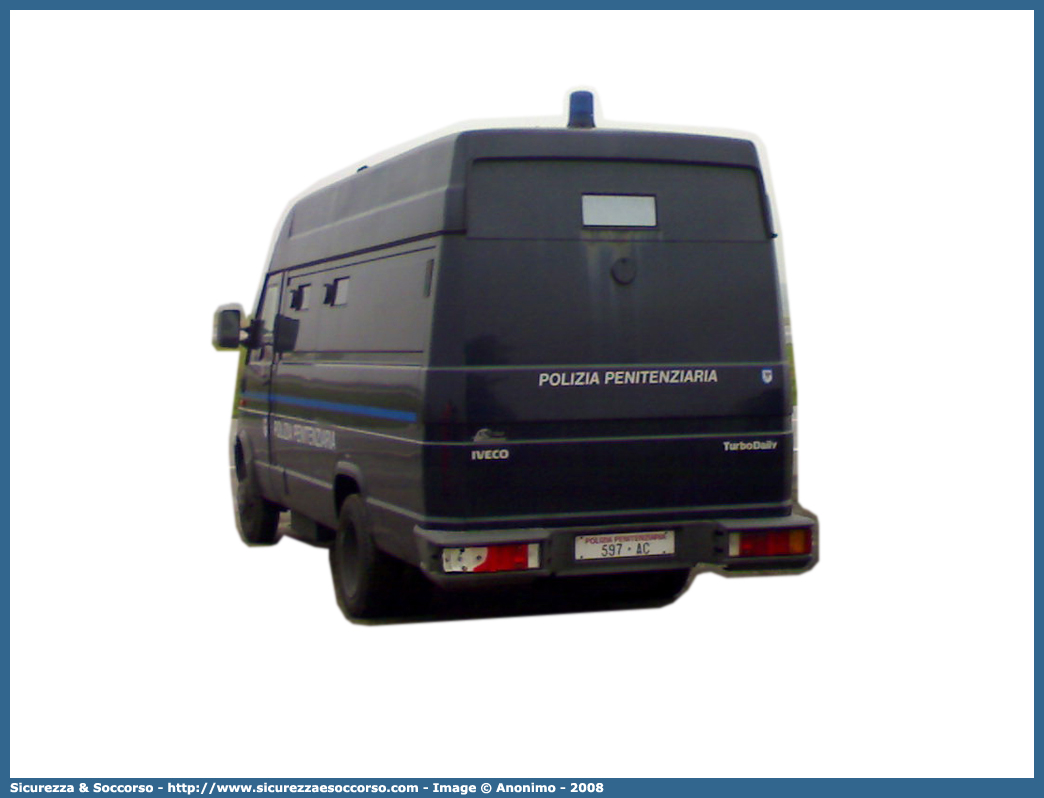 Polizia Penitenziaria 597AC
Polizia Penitenziaria
Iveco Daily 35-12 II serie
Parole chiave: PolPen;Pol.Pen.;AdiC;A.diC.;Agenti;di;Custodia;Polizia;Penitenziaria;Iveco;Daily;35-12;35;12;35.12