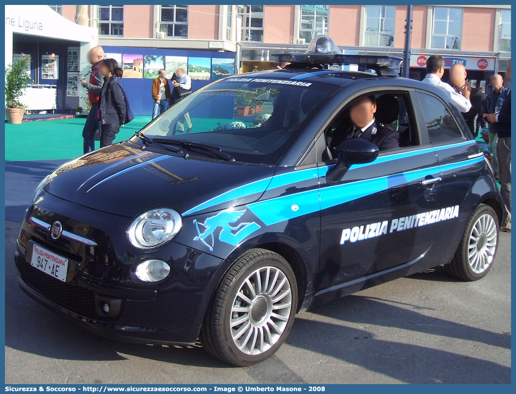 Polizia Penitenziaria 947AE
Polizia Penitenziaria
Nucleo Traduzioni e Piantonamenti
Fiat Nuova 500
Parole chiave: 947AE;Polizia Penitenziaria;Nucleo Traduzioni e Piantonamenti;Fiat Nuova 500