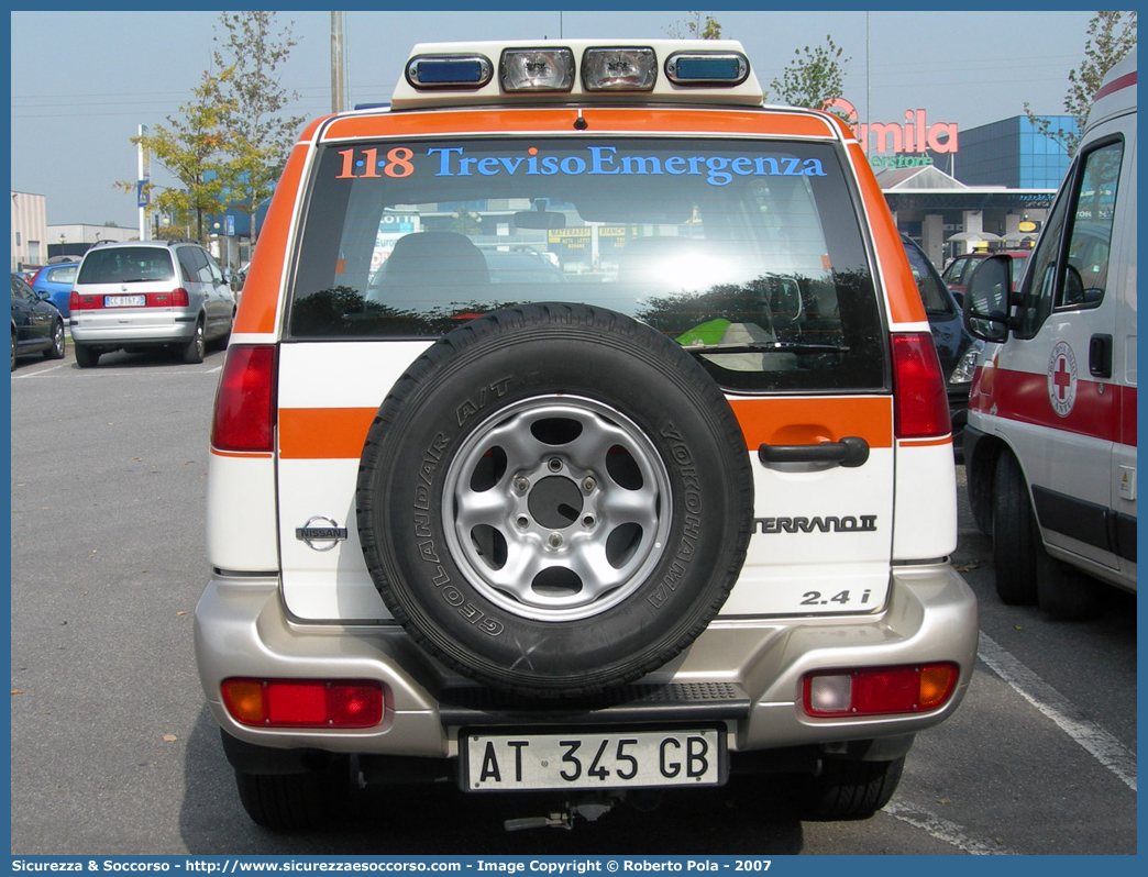 022
SUEM 118 Treviso Emergenza
Azienda ULSS 2 - Marca Trevigiana
Nissan Terrano II serie
Allestitore MAF S.n.c.
Parole chiave: 118;SUEM;S.U.E.M.;Treviso;Emergenza;Automedica;Nissan;Terrano;MAF