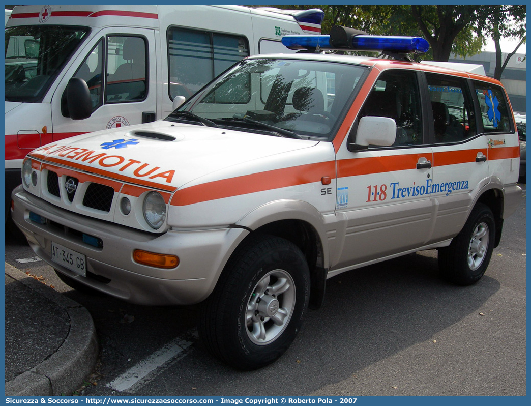 022
SUEM 118 Treviso Emergenza
Azienda ULSS 2 - Marca Trevigiana
Nissan Terrano II serie
Allestitore MAF S.n.c.
Parole chiave: 118;SUEM;S.U.E.M.;Treviso;Emergenza;Automedica;Nissan;Terrano;MAF