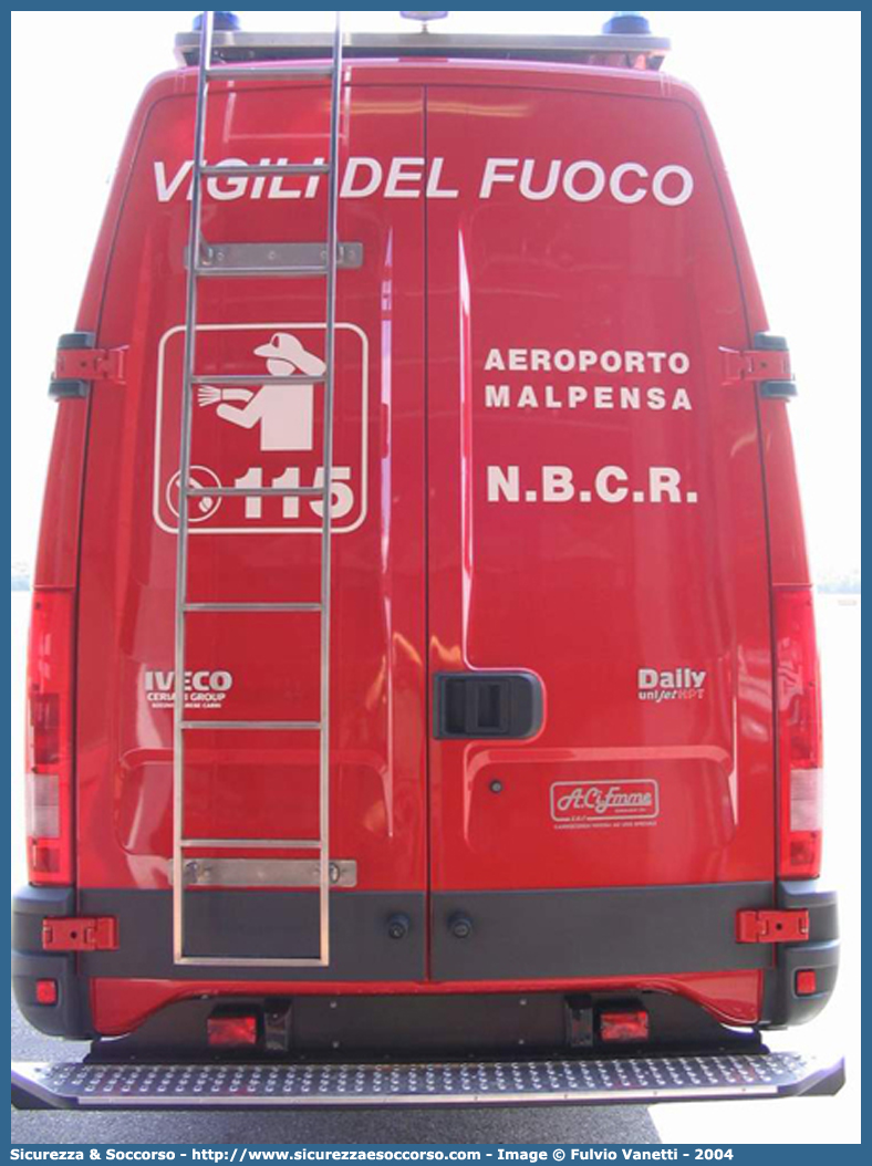 -
Corpo Nazionale Vigili del Fuoco
Nucleo Aeroportuale
Iveco Daily 35C13 III serie
Parole chiave: Corpo;Nazionale;Vigili del Fuoco;Vigili;Fuoco;Iveco;Daily;Aeroportuale