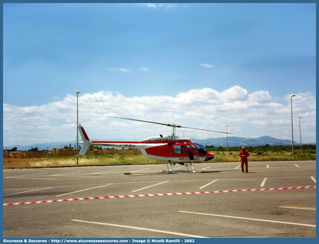 VF 21
Corpo Nazionale Vigili del Fuoco
Nucleo Elicotteri
Agusta Bell AB206

Parole chiave: VF;V.F.;VVF;V.V.F.;Corpo;Nazionale;Vigili del Fuoco;Vigili;Fuoco;Elicotteri;Agusta;Bell;AB206;21