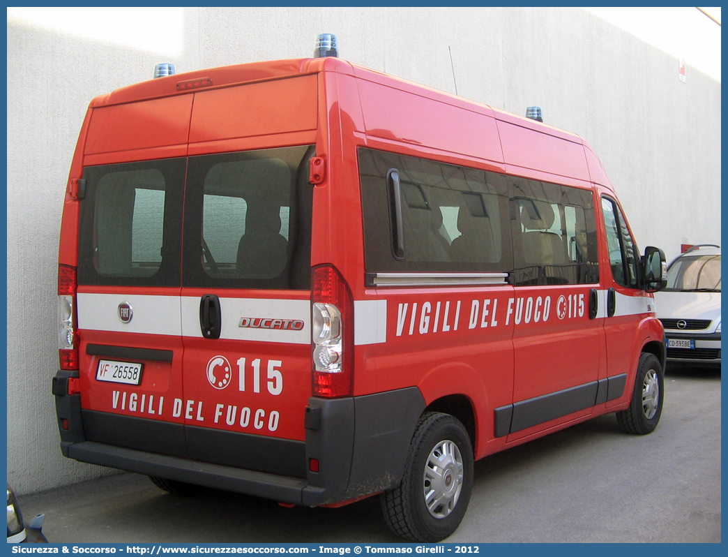 VF 26558
Corpo Nazionale Vigili del Fuoco
Fiat Ducato III serie
Parole chiave: VVF;V.V.F.;Corpo;Nazionale;Vigili;del;Fuoco;Fiat;Ducato;X250