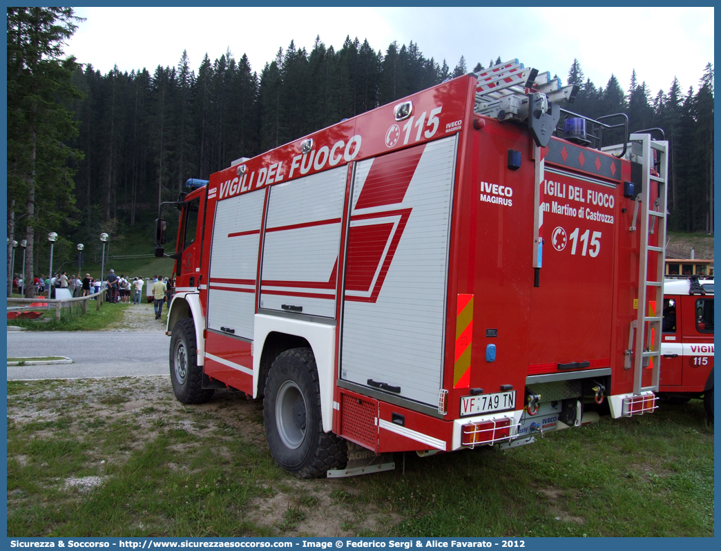 VF 7A9TN
Corpo Volontario Vigili del Fuoco San Martino di Castrozza
Iveco Magirus EuroFire 140E28 4x4 II serie "Grizzly"
Parole chiave: VF;V.F.;Vigili del Fuoco;Vigili;Fuoco;Volontari;San Martino di Castrozza;Iveco;Magirus;EuroFire;140E28 4x4 II serie;Grizzly;7A9TN