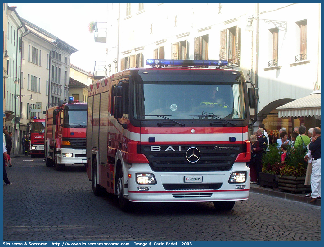 VF 22605
Corpo Nazionale Vigili del Fuoco
Mercedes Benz Actros 1841
Allestitore BAI S.r.l.
Parole chiave: VVF;V.V.F.;Corpo;Nazionale;Vigili;del;Fuoco;AutoPompaSerbatoio;APS;A.P.S.;Mercedes Benz;Actros;1841;BAI