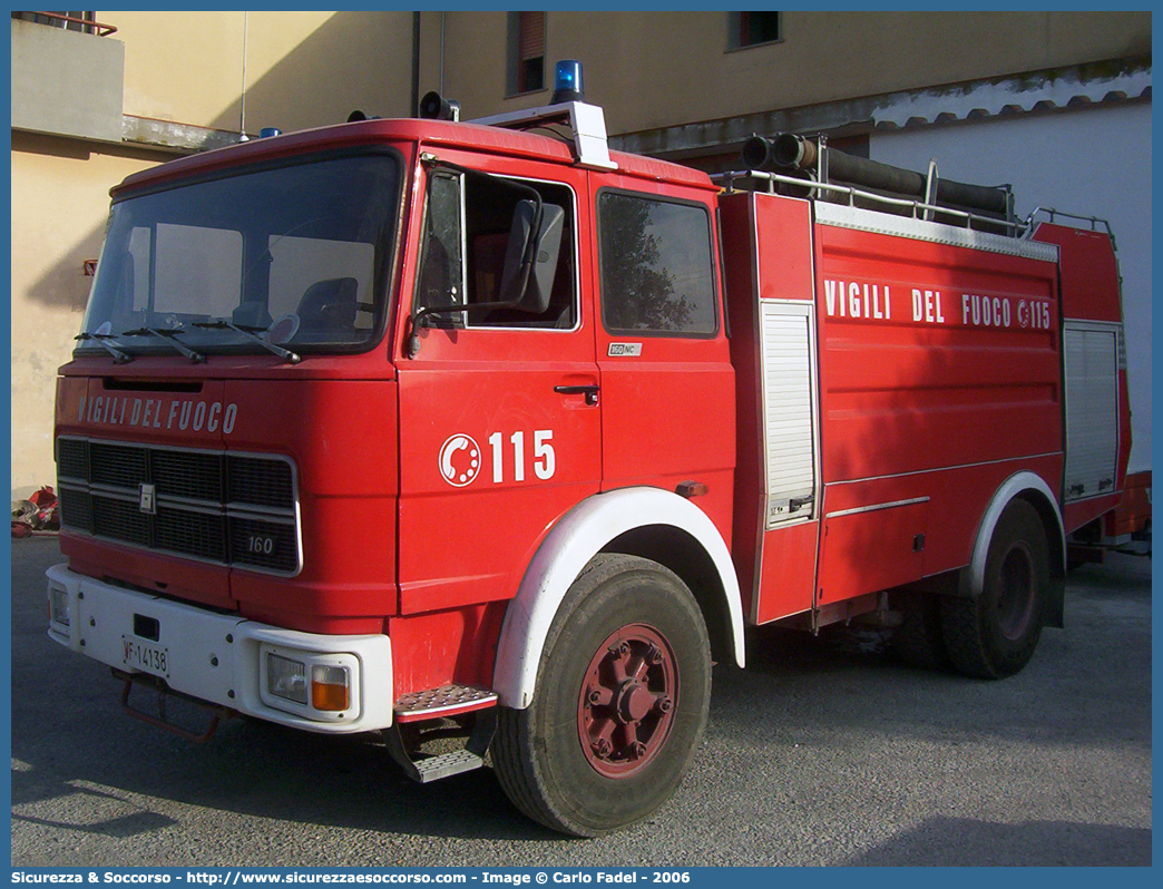 VF 14138
Corpo Nazionale Vigili del Fuoco
Iveco 160NC
Allestitore Baribbi S.p.A.
Parole chiave: VVF;V.V.F.;Corpo;Nazionale;Vigili;del;Fuoco;ABP;A.B.P.;AutoBottePompa;AutoBotte;Fiat;Iveco;160NC;160;NC