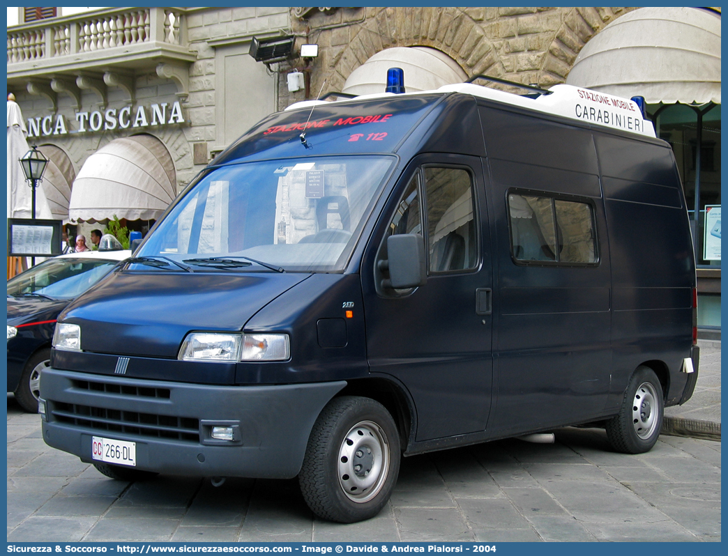 CC 266DL
Arma dei Carabinieri
Fiat Ducato II serie
Stazione Mobile
Allestitore Elevox S.r.l.
Parole chiave: CC;C.C.;Arma;Carabinieri;Fiat;Ducato;Stazione;Mobile;Elevox