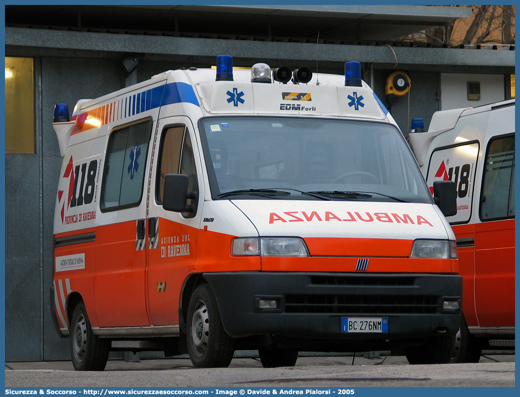 RA 11
118 Romagna Soccorso
Ambito Territoriale di Ravenna
Fiat Ducato II serie
Allestitore EDM S.r.l.
Parole chiave: Fiat;Ducato;118;Romagna;Ravenna;Soccorso;Ambulanza;Autoambulanza;EDM;E.D.M.