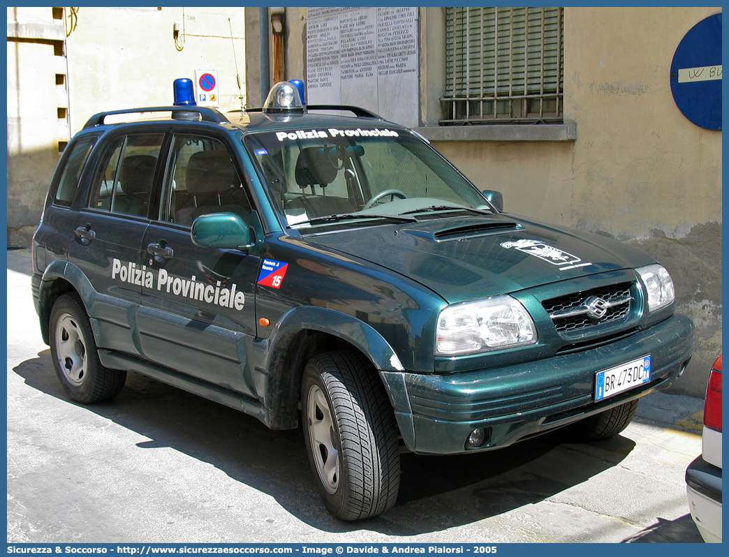 -
Polizia Provinciale
Provincia di Ravenna
Suzuki Grand Vitara II serie
Parole chiave: Polizia;Locale;Provinciale;Ravenna;Suzuki;Grand Vitara