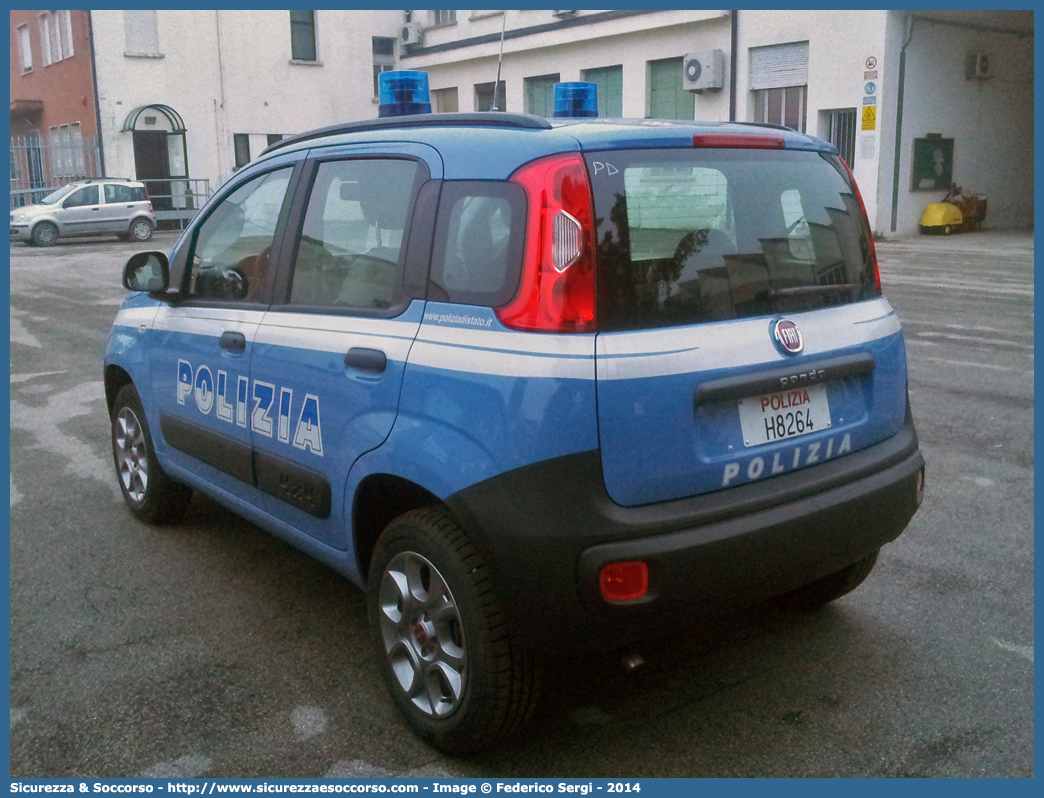 Polizia H8264
Polizia di Stato
Fiat Nuova Panda 4x4 II serie
Allestitore Nuova Carrozzeria Torinese S.r.l.
Parole chiave: Polizia di Stato;Polizia;PS;Fiat;Nuova Panda;4x4;4 x 4;H8264;H 8264;NCT;N.C.T.;Nuova Carrozzeria Torinese