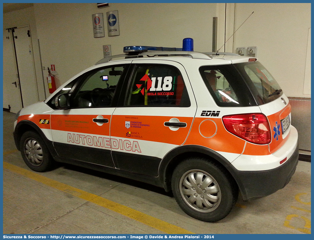 BO 2301
118 Imola Soccorso
Fiat Sedici II serie
Allestitore EDM S.r.l.
Parole chiave: 118;Imola;Soccorso;Automedica;Auto Medica;Automedicalizzata;Auto Medicalizzata;Fiat;Sedici;EDM;E.D.M.