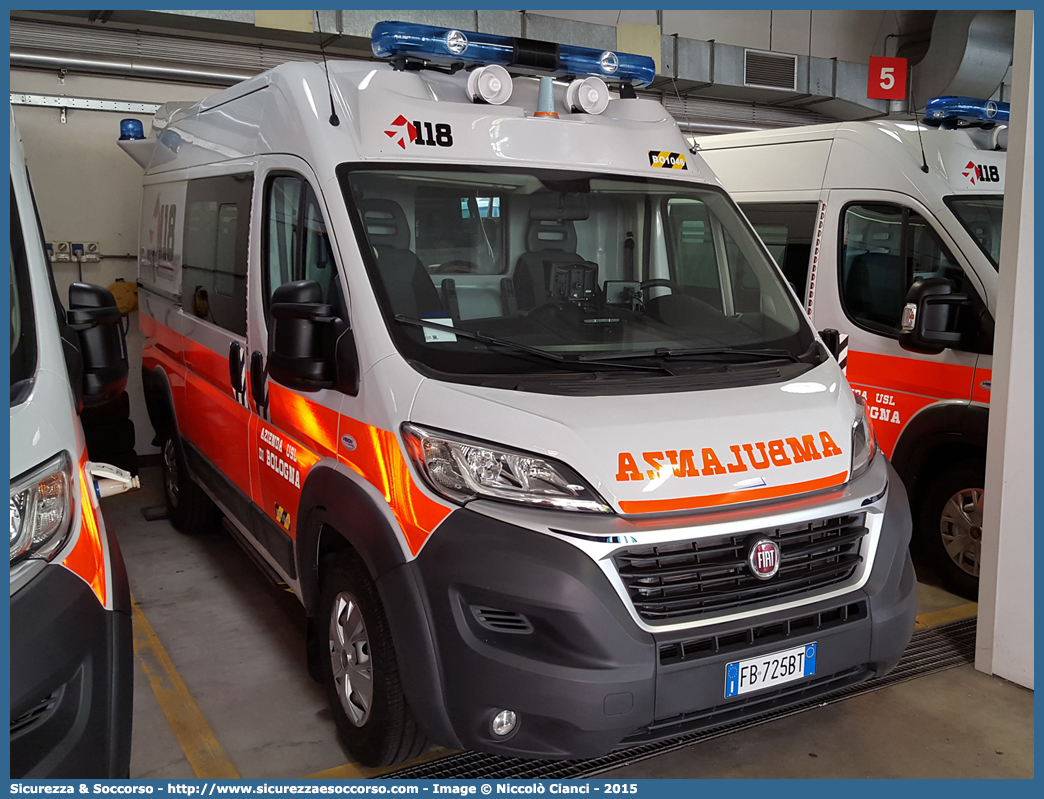 BO 1046
118 Bologna Soccorso
Fiat Ducato III serie restyling
Allestitore Vision S.r.l.
Parole chiave: 118;Bologna;Soccorso;Ambulanza;Autoambulanza;Fiat;Ducato;X290;X 290;Vision