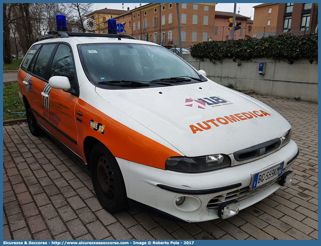 MO 1560
118 Modena Soccorso
Fiat Marea Weekend
Allestitore Aricar S.p.A.
(variante)
Parole chiave: 118;Modena;Soccorso;Automedica;Automedicalizzata;Auto Medica;Auto Medicalizzata;Fiat;Marea;Weekend;Aricar