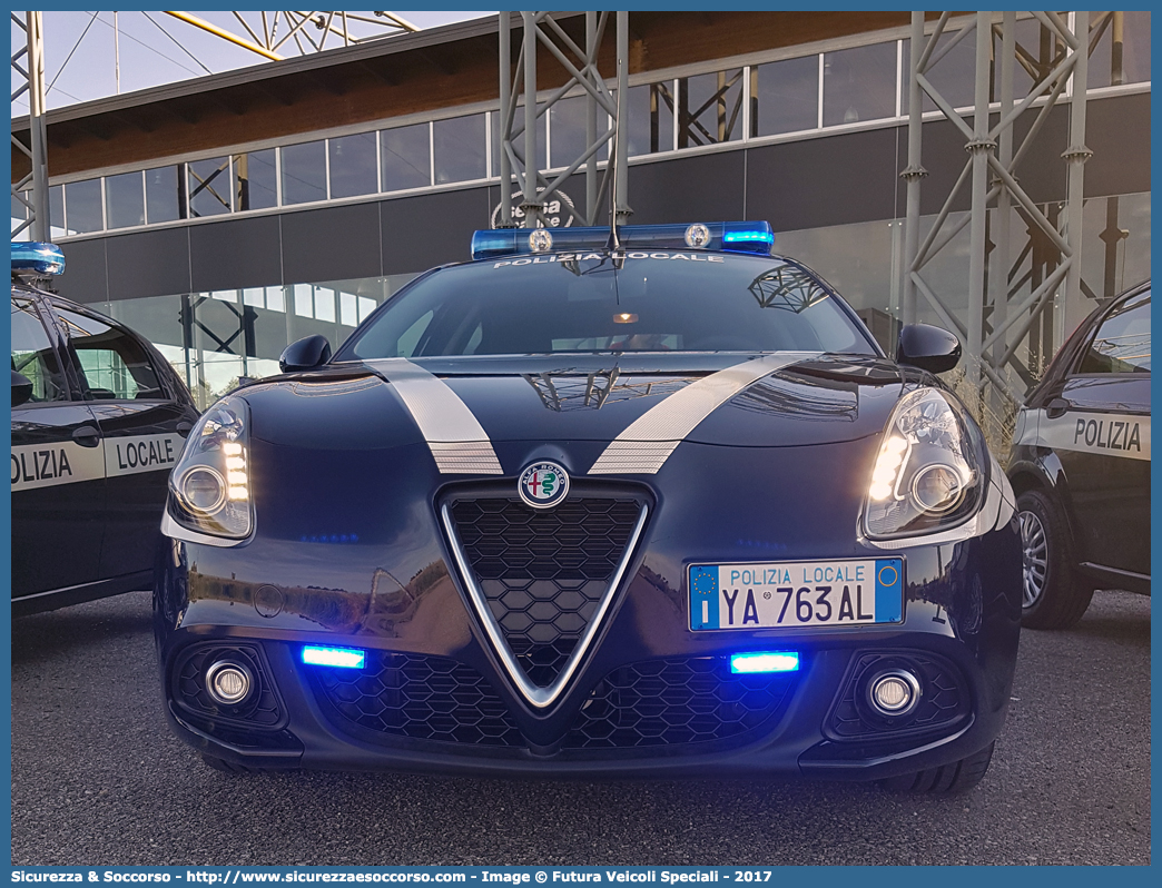 Polizia Locale YA763AL
Polizia Locale
Comune di Vicenza
Alfa Romeo Nuova Giulietta
I serie II restyling
Allestitore Futura Veicoli Speciali
Parole chiave: Polizia;Locale;Municipale;Vicenza;Alfa Romeo;Nuova Giulietta;Futura;YA763AL;YA 763 AL