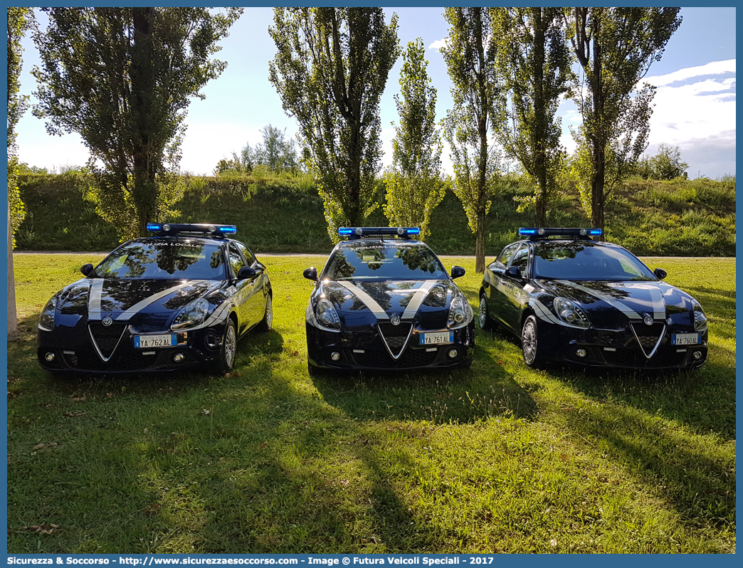 Polizia Locale YA761AL
Polizia Locale
Comune di Vicenza
Alfa Romeo Nuova Giulietta
I serie II restyling
Allestitore Futura Veicoli Speciali
Parole chiave: Polizia;Locale;Municipale;Vicenza;Alfa Romeo;Nuova Giulietta;Futura;YA761AL;YA 761 AL