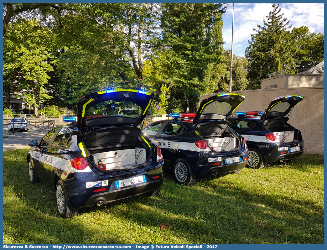 Polizia Locale YA760AL
Polizia Locale
Comune di Vicenza
Alfa Romeo Nuova Giulietta
I serie II restyling
Allestitore Futura Veicoli Speciali
Parole chiave: Polizia;Locale;Municipale;Vicenza;Alfa Romeo;Nuova Giulietta;Futura;YA760AL;YA 760 AL