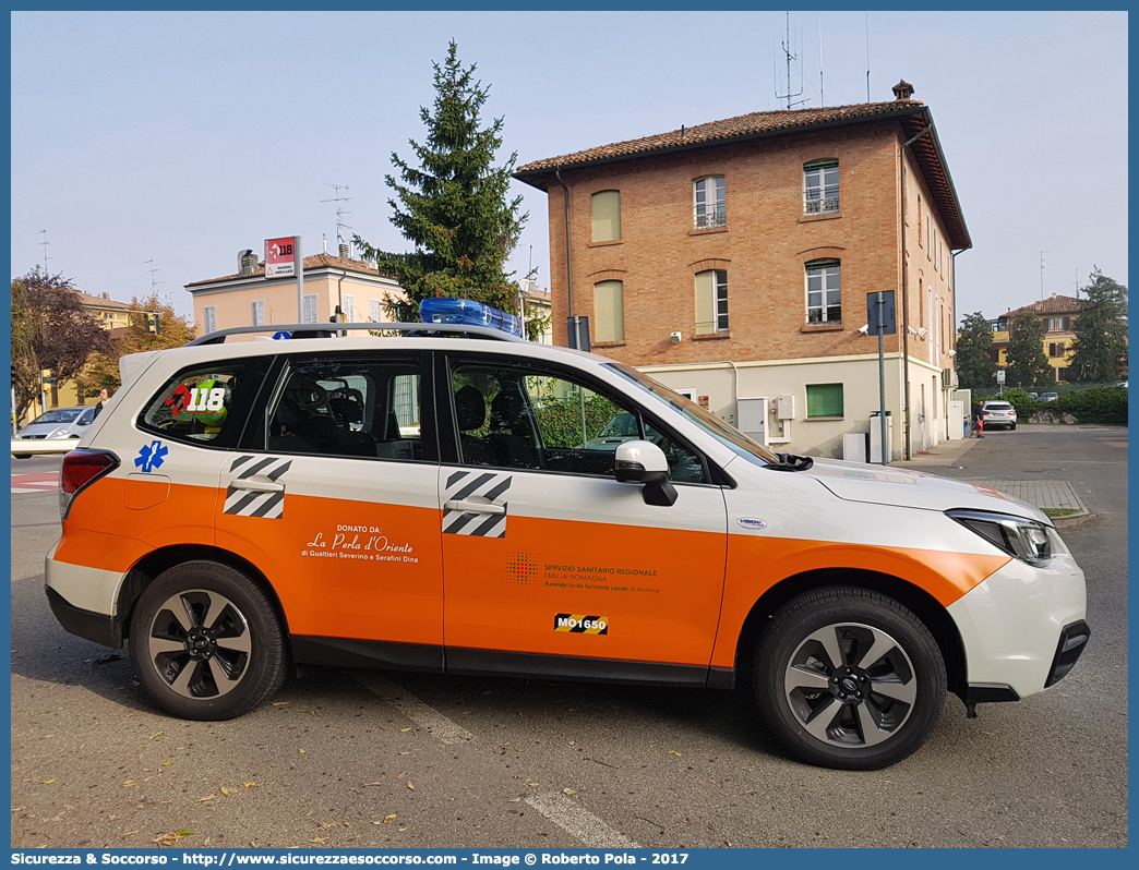 MO 1650
118 Modena Soccorso
Subaru Forester VI serie restyling
Allestitore Vision S.r.l.
Parole chiave: 118;Modena;Soccorso;Automedica;Automedicalizzata;Auto Medica;Auto Medicalizzata;Subaru;Forester;Vision