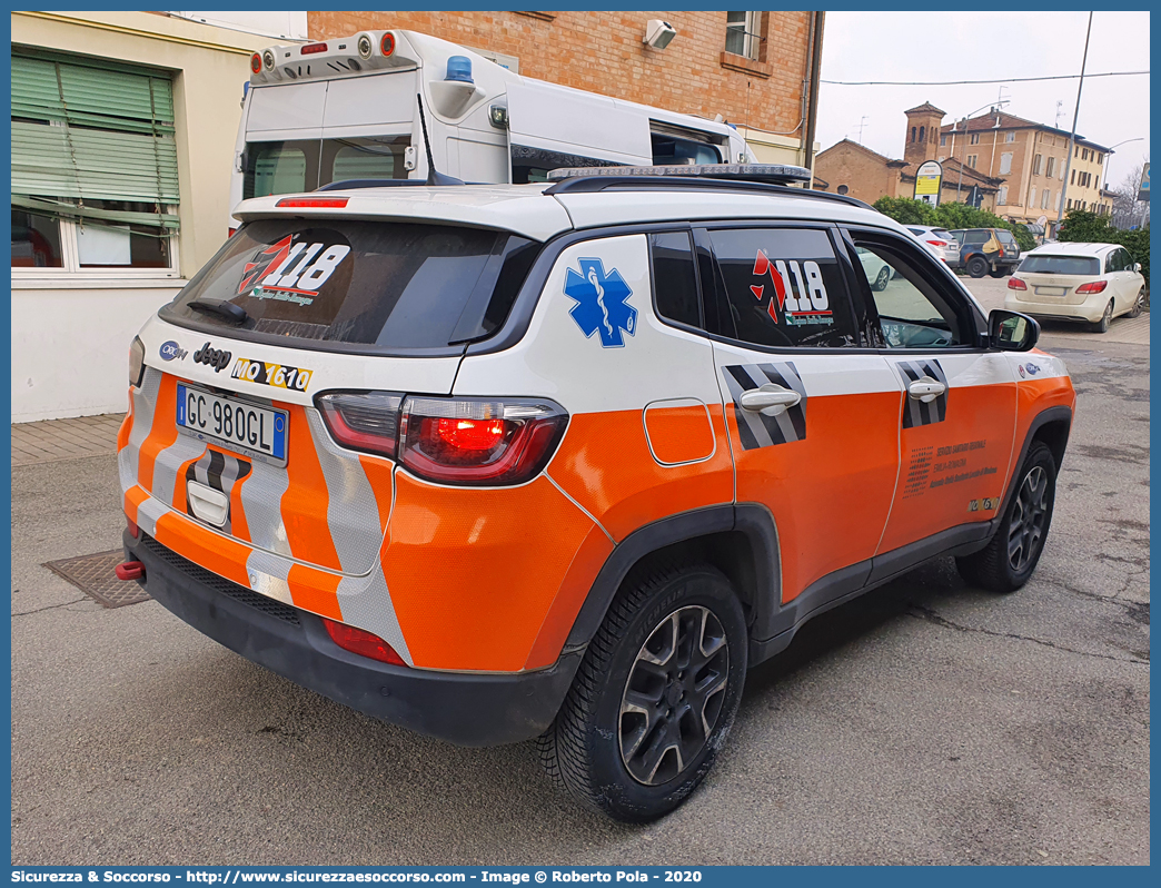 MO 1610
118 Modena Soccorso
Jeep Compass II serie I restyling
Allestitore Orion S.r.l.
Parole chiave: 118;Modena;Soccorso;Automedica;Automedicalizzata;Auto Medica;Auto Medicalizzata;Jeep;Compass;Orion